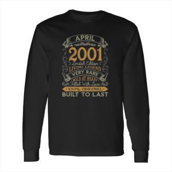 20Th Birthday 20 Years Old Retro Vintage April 2001 Ver2 Long Sleeve T-Shirt | Favorety CA