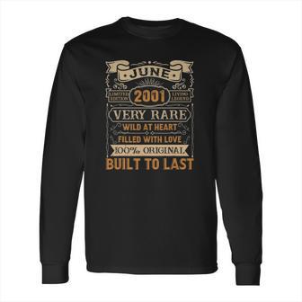 20Th Birthday Gift 20 Years Old Retro Vintage June 2001 Ver2 Long Sleeve T-Shirt | Favorety AU