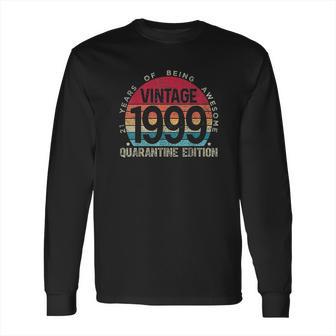 22St Birthday Retro Vintage 1999 Social Distancing Long Sleeve T-Shirt | Favorety CA