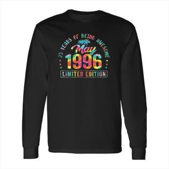 25 Years Old 25Th Birthday Decoration Vintage May 1996 Ver2 Long Sleeve T-Shirt | Favorety DE