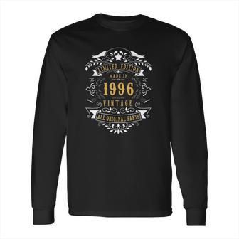 25 Years Old Made Born In 1996 Vintage 25Th Birthday Gift Long Sleeve T-Shirt | Favorety DE