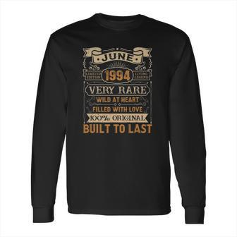 27Th Birthday Gift 27 Years Old Retro Vintage June 1994 Ver2 Long Sleeve T-Shirt | Favorety CA