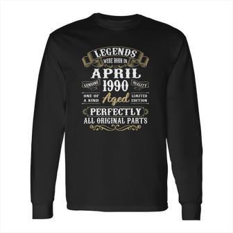 31 Years Old 31St Birthday Decoration April 1990 Ver2 Long Sleeve T-Shirt | Favorety UK