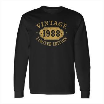 33 Years Old 33Rd 1988 Limited Birthday Anniversary Gift Long Sleeve T-Shirt | Favorety UK