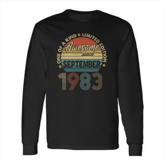 38 Years Old 38Th Birthday Men Awesome Since September 1983 Ver2 Long Sleeve T-Shirt | Favorety AU