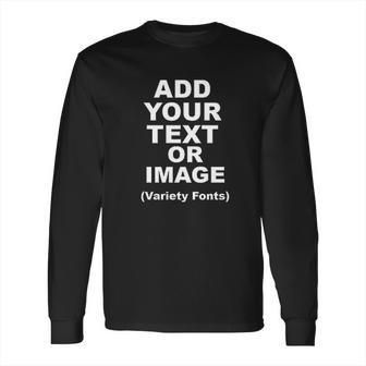 3D Print Pullover Add Image Text Logo Long Sleeve T-Shirt | Favorety UK