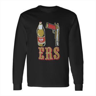 40Oz 9Mm Gold Long Sleeve T-Shirt | Favorety CA