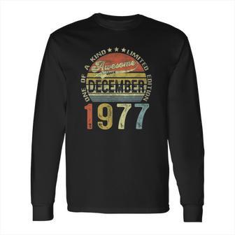 44 Years Old Gifts Vintage December 1977 44Th Birthday Gift Long Sleeve T-Shirt | Favorety AU