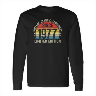 44Th Birthday 44 Years Old Bday Retro Vintage Since 1977 Ver2 Long Sleeve T-Shirt | Favorety UK