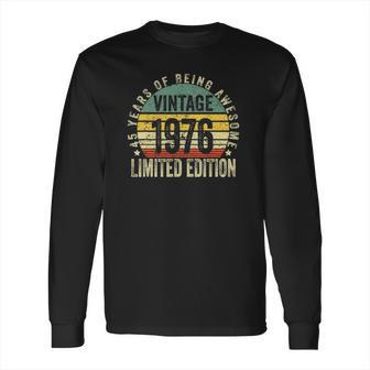 45 Years Old Gifts Vintage 1976 Decoration 45Th Birthday Long Sleeve T-Shirt | Favorety UK