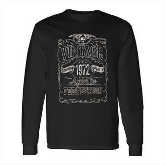 49Th Birthday Gift Vintage 1972 Aged To Perfection Long Sleeve T-Shirt | Favorety AU