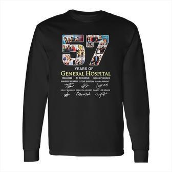 57 Years Of General Hospital 1963 2020 57 Seasons All Characters Signatures Shirtn Long Sleeve T-Shirt | Favorety CA