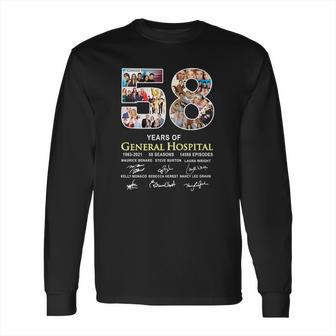 58 Years Of General Hospital 1963 2021 58 Seasons 14588 Episodes Signatures Long Sleeve T-Shirt | Favorety CA