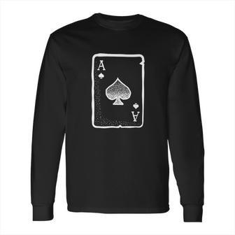 Ace Of Spades Poker Playing Card Halloween Costume Long Sleeve T-Shirt | Favorety UK