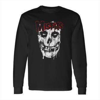 Ae Designs Misfits Splatter Skull Long Sleeve T-Shirt | Favorety CA