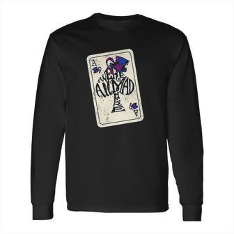 Alice In Wonderland Were All Mad Here Ace Of Spades Long Sleeve T-Shirt | Favorety AU