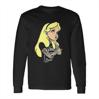 Alice In Wonderland Punk Tatto Long Sleeve T-Shirt | Favorety AU