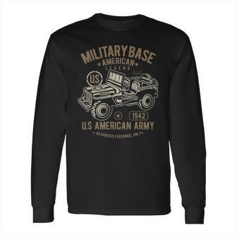 American Army Jeep Long Sleeve T-Shirt | Favorety AU