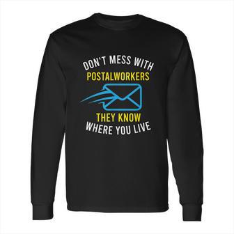 American Postal Worker Mailed It Mail Escort For Mailman Long Sleeve T-Shirt | Favorety DE