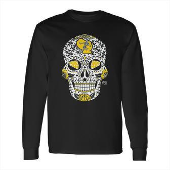 Americas Finest Apparel Green Bay Sugar Skull Long Sleeve T-Shirt | Favorety