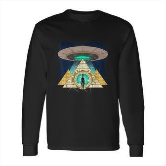 Ancient Astronaut Egyptian Pyramid Alien Conspiracy Theory Long Sleeve T-Shirt | Favorety CA