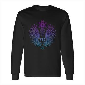 Angel Number 777 Sacred Geometry Healing Long Sleeve T-Shirt | Favorety AU