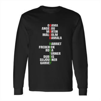 Angelou Inspirational Black History Month Gift African Long Sleeve T-Shirt | Favorety AU