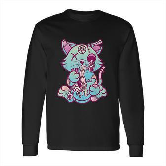 Anime Aesthetic Pastel Goth Ramen Noodle Cat Gifts Long Sleeve T-Shirt | Favorety CA