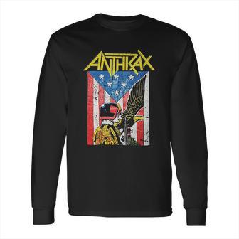 Anthrax Mens Dredd Eagle Long Sleeve T-Shirt | Favorety AU