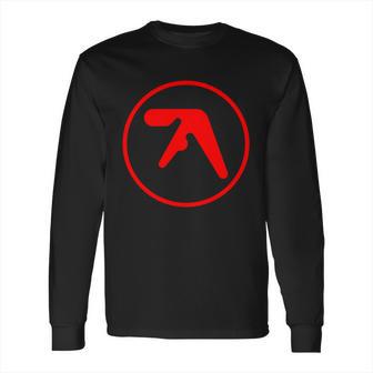 Aphex Twin Logo Red Long Sleeve T-Shirt | Favorety CA