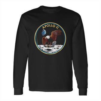 Apollo 11 Nasa Space Moon Landing Astronaut Logo Long Sleeve T-Shirt | Favorety UK