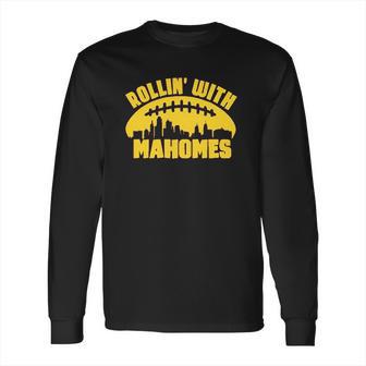 Apparrel Rollin With Mahomes Skyline Long Sleeve T-Shirt | Favorety