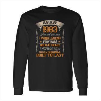 April 1983 38 Years Old 38Th Birthday Long Sleeve T-Shirt | Favorety CA