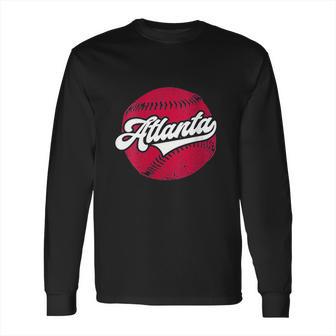 Atlanta Baseball Vintage Atl Pride Retro Gift Long Sleeve T-Shirt | Favorety