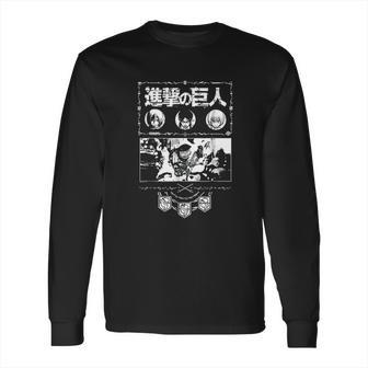 Attack On Titan Ornate Collage Long Sleeve T-Shirt | Favorety CA