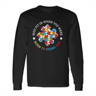 Autism Awareness Month Puzzle Aspergers Autistic Pride Gift Long Sleeve T-Shirt | Favorety AU