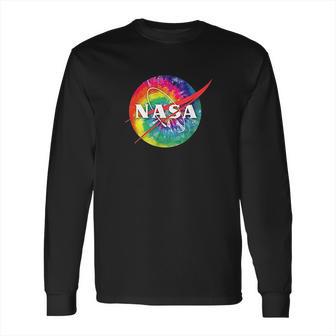 Awesome Tie Dye Nasa Logo Long Sleeve T-Shirt | Favorety DE