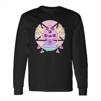 Axolotl Kawaii Pastel Goth Cute Creepy Nu Goth Aesthetic Long Sleeve T-Shirt | Favorety DE