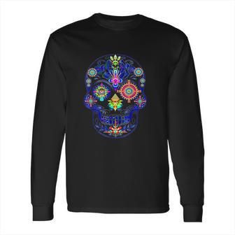 Ayahuasca Dmt Psychedelic Shrooms Psilocybin Lsd Trip Skull Long Sleeve T-Shirt | Favorety