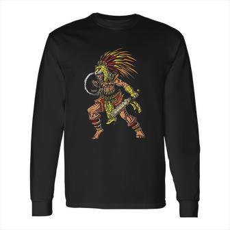 Aztec Jaguar Warrior Native Mexican Mythology Long Sleeve T-Shirt | Favorety DE