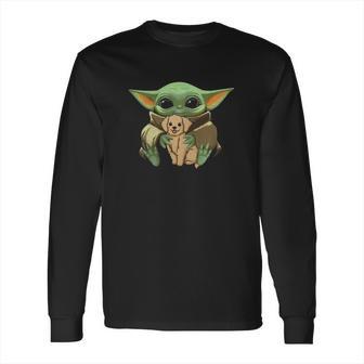 Baby Yoda Hug Golden Retriever Long Sleeve T-Shirt | Favorety DE