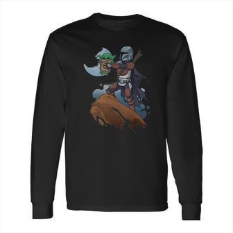 Baby Yoda Mandalorian Mandalion Kawaii King Shirt Long Sleeve T-Shirt | Favorety UK