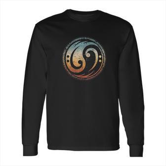 Bass Guitar Clef Yin Yang Vintage For Bassist Bass Player Long Sleeve T-Shirt | Favorety CA