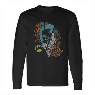 Batman Vs The Joker Split Long Sleeve T-Shirt | Favorety AU