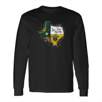 Baylor Bears Color Drop State Map Apparel Long Sleeve T-Shirt | Favorety CA