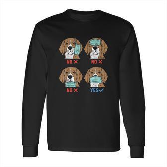 Beagle Funny Social Distancing Dog Gift Long Sleeve T-Shirt | Favorety DE