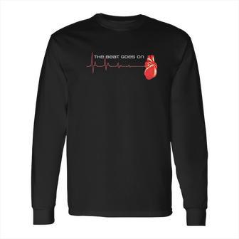 The Beat Goes On Open Heart Surgery Recovery Survivor Long Sleeve T-Shirt | Favorety UK