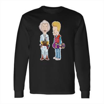 Beavis And Butt-Head Do Back To The Future Long Sleeve T-Shirt | Favorety