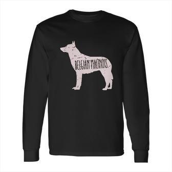 Belgian Malinois Dog Silhouette Long Sleeve T-Shirt | Favorety DE