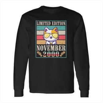 Birthday Cat Born In November 2000 Ltd Edition 21 Years Old Long Sleeve T-Shirt | Favorety DE